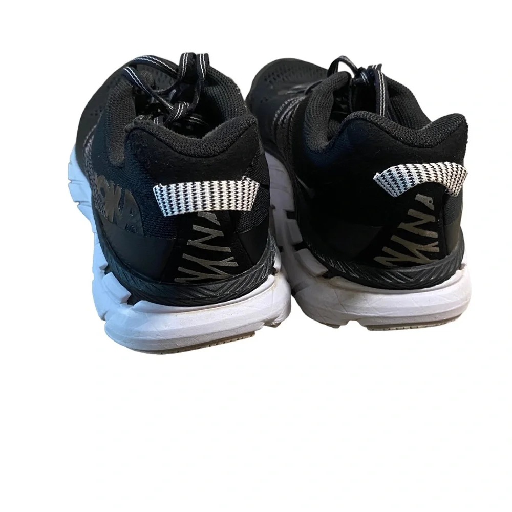 Hoka One One Clifton 6 Black White Women Running Shoes 1102873 BWHT Size 7.5 - Picture 9 of 16